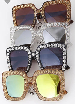 Just Saying Rhinestone Shades