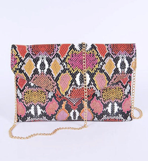 Python Printed  Handbag